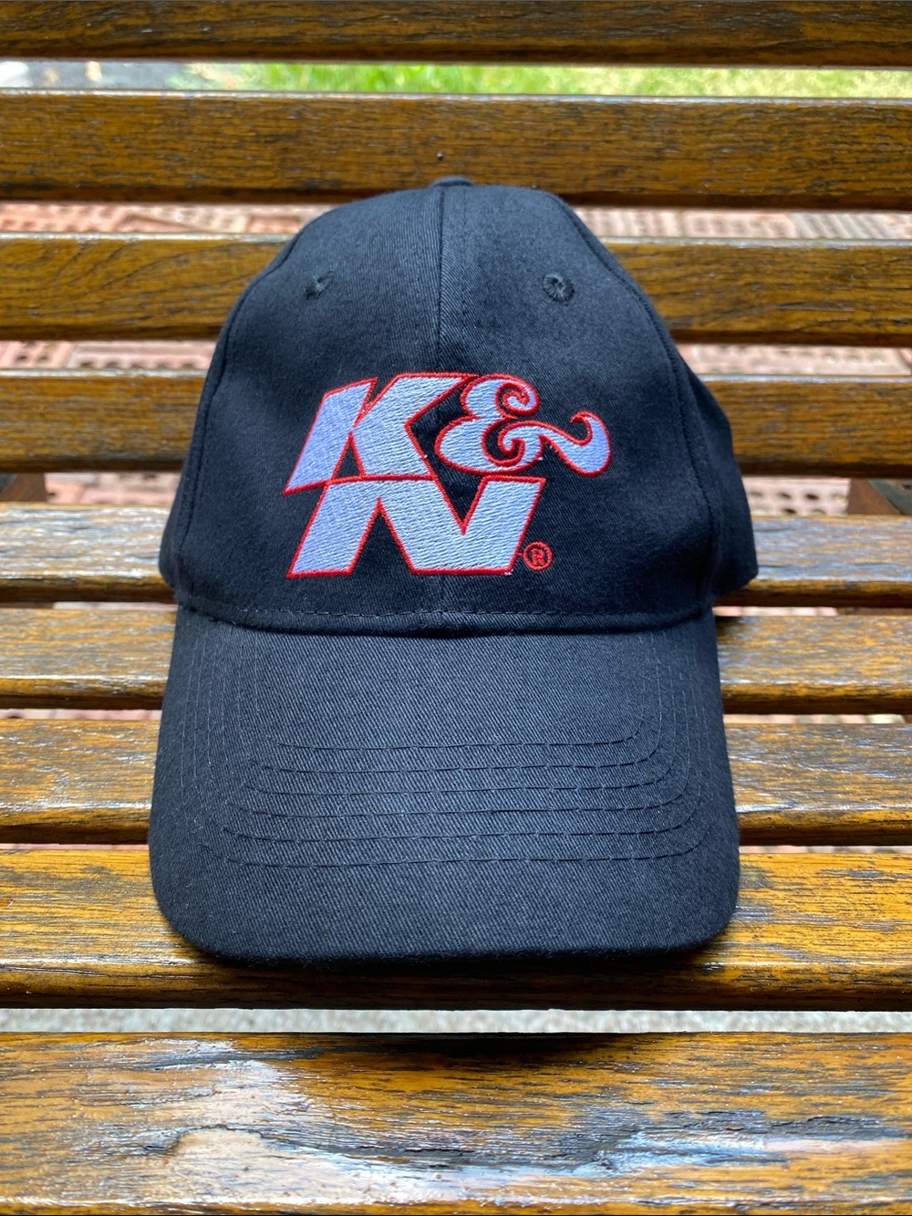 K&N Air Filters Black full 6 panel baseball style hat